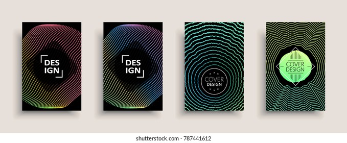 Cover design template, set with abstract fluid colors. Business modern A4 page layout. Colorful vector covers for branding, book, poster, banner, catalog,report,document or any pages.Blank text space