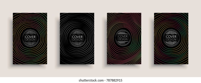 Cover design template, set with abstract fluid colors. Business modern A4 page layout. Colorful vector covers for branding, book, poster, banner, catalog,report,document or any pages.Blank text space