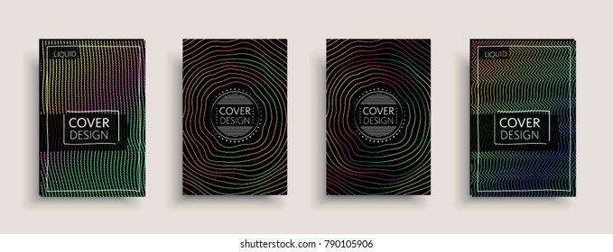 Cover design template, set with abstract fluid colors. Business modern A4 page layout. Colorful vector covers for branding, book, poster, banner, catalog,report,document or any pages.Blank text space