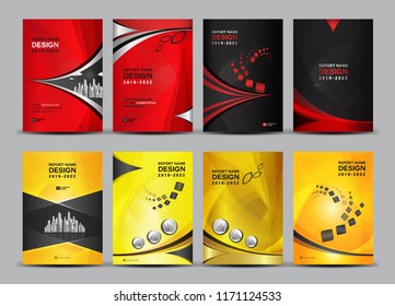 Cover design template set, annual report, book, booklet, Business vector, Brochure template,  magazine ads, advetisement, flyer, advetisement, vertical layout, abstract background banner, A4 size