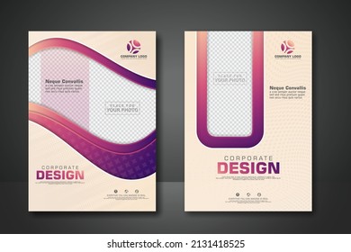 Cover design template with transparent background can insert photos. for Annual Report, Brochure, Poster, Flyer, Magazine, and other users. Vector illustrator