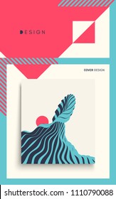 Cover design template. Vector illustration. Pattern can be used as a template for brochure, annual report, magazine, poster, presentation, flyer and banner.