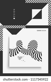 Cover design template. Vector illustration. Pattern can be used as a template for brochure, annual report, magazine, poster, presentation, flyer and banner.