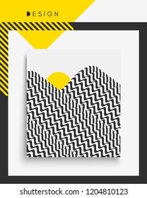 Cover design template. Vector illustration. Pattern can be used as a template for brochure, annual report, magazine, poster, presentation, flyer and banner.