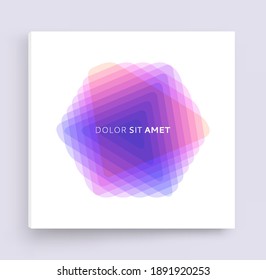 Cover design template. Vector illustration made of various overlapping elements. Applicable for banners, placards, posters or flyers. 