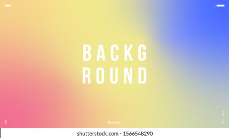 Cover design template with vibrant gradient background. Iridescent foil. Applicable for placard, banner, flyer, presentation, cover and report. Eps10 vector.