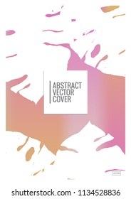 Cover design template. Wedding exotic layout. Background for corporate annual report, poster, magazine first page. Minimal leaflet, business flyer. Promotion concept card. A4 flat geometric cover