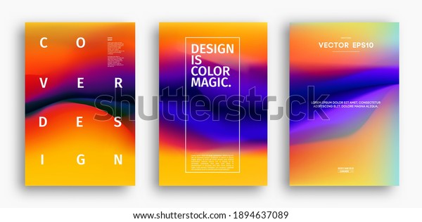 Cover Design Template Yellow Red Orange Stock Vector (Royalty Free ...