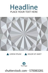 Cover design templates. A4. Good for business, financial, educational, scientific prints, journals, banners, magazines, conferences. Vector. White 3d geometric texture background.