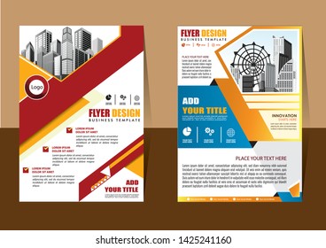 cover design is used for companies or used according to other needs in A4 with geometric shape