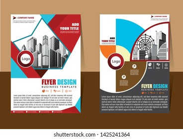 cover design is used for companies or used according to other needs in A4 with geometric shape