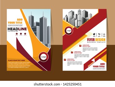 cover design is used for companies or used according to other needs in A4 with geometric shape