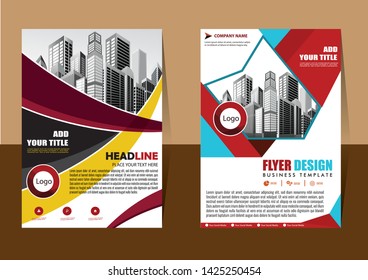cover design is used for companies or used according to other needs in A4 with geometric shape