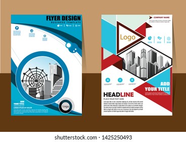 cover design is used for companies or used according to other needs in A4 with geometric shape