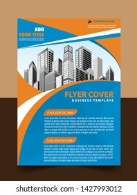 cover design is used for companies or used according to other needs in A4 with geometric shape