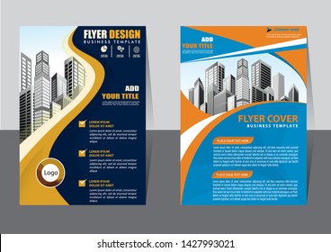 cover design is used for companies or used according to other needs in A4 with geometric shape
