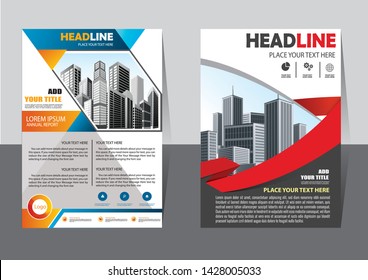 cover design is used for companies or used according to other needs in A4 with geometric shape