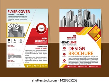 cover design is used for companies or used according to other needs in A4 with geometric shape