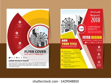 cover design is used for companies or used according to other needs in A4 with geometric shape