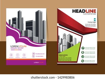 cover design is used for companies or used according to other needs in A4 with geometric shape