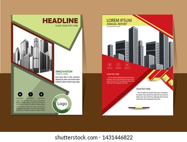 cover design is used for companies or used according to other needs in A4 with geometric shape