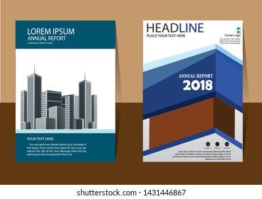 cover design is used for companies or used according to other needs in A4 with geometric shape