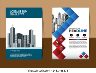 cover design is used for companies or used according to other needs in A4 with geometric shape