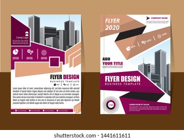 cover design is used for companies or used according to other needs in A4 with geometric shape