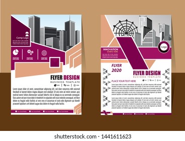 cover design is used for companies or used according to other needs in A4 with geometric shape