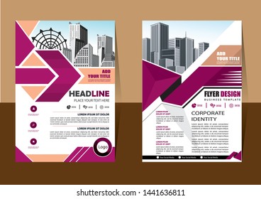 cover design is used for companies or used according to other needs in A4 with geometric shape