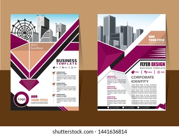 cover design is used for companies or used according to other needs in A4 with geometric shape