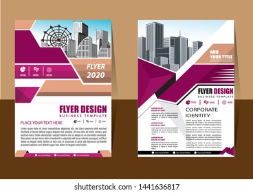 cover design is used for companies or used according to other needs in A4 with geometric shape