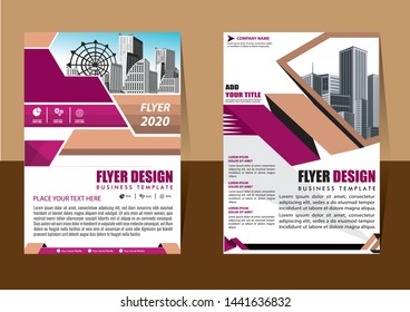 cover design is used for companies or used according to other needs in A4 with geometric shape
