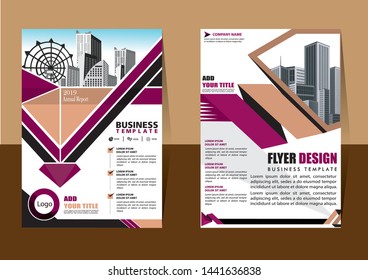 cover design is used for companies or used according to other needs in A4 with geometric shape