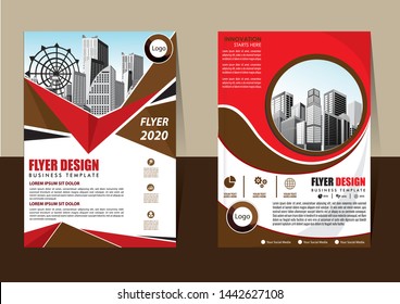 cover design is used for companies or used according to other needs in A4 with geometric shape