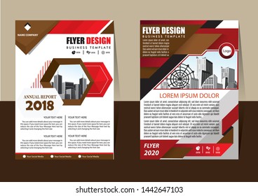 cover design is used for companies or used according to other needs in A4 with geometric shape