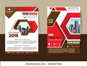 cover design is used for companies or used according to other needs in A4 with geometric shape