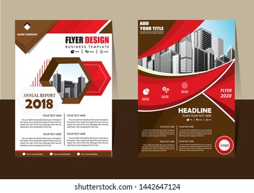 cover design is used for companies or used according to other needs in A4 with geometric shape