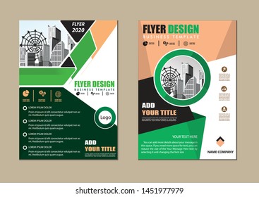 cover design is used for companies or used according to other needs in A4 with geometric shape