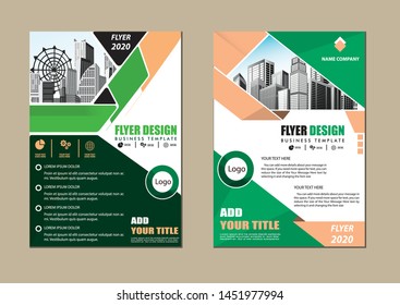 cover design is used for companies or used according to other needs in A4 with geometric shape