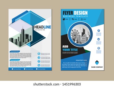 cover design is used for companies or used according to other needs in A4 with geometric shape