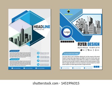 cover design is used for companies or used according to other needs in A4 with geometric shape