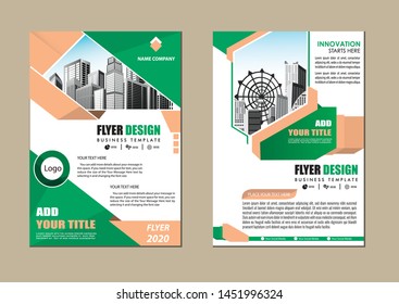 cover design is used for companies or used according to other needs in A4 with geometric shape