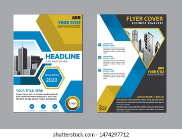 cover design is used for companies or used according to other needs in A4 with geometric shape