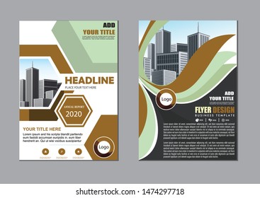 cover design is used for companies or used according to other needs in A4 with geometric shape