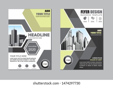 cover design is used for companies or used according to other needs in A4 with geometric shape