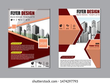 cover design is used for companies or used according to other needs in A4 with geometric shape