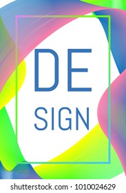 Cover Design Vector. Abstract Wave Lines Different Color. Wavy Lines Created Using Blend Tool. Abstract Vector Illustration. Cover Design for Presentation, Brochure, Catalog, Poster, Book, Magazine.