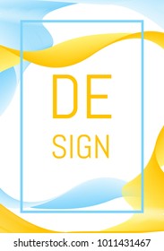 Cover Design Vector. Abstract Wave Lines Different Color. Wavy Lines Created Using Blend Tool. Abstract Vector Illustration. Cover Design for Presentation, Brochure, Catalog, Poster, Book, Magazine.