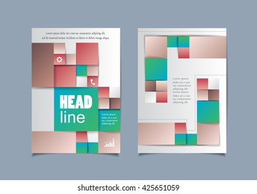 Cover Design - Vector Illustration, Graphic Design. Modern Concept